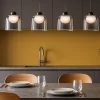 Lampadari Cucina-Selezionato da Mazzolaluce Lampadario per cucina 4 luci led 3000k vetro fume