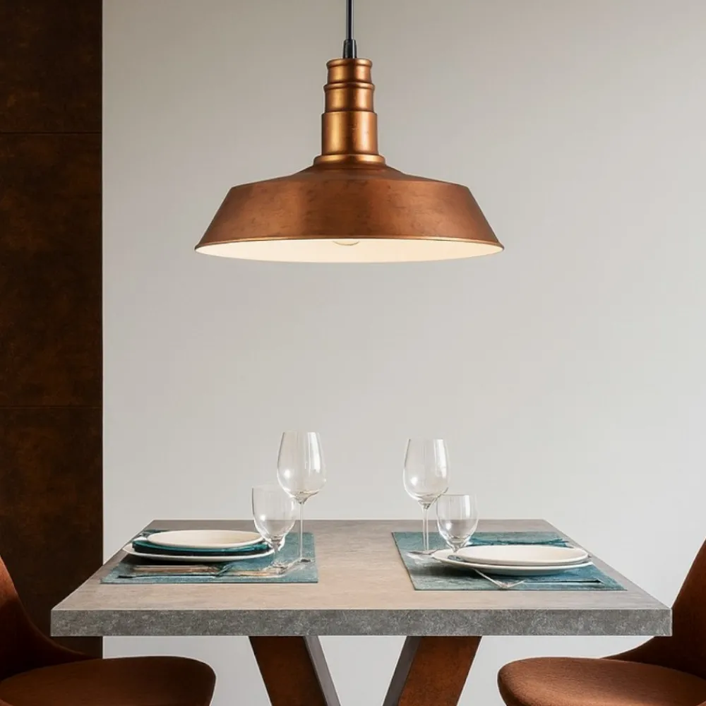 Lampadari Cucina-Selezionato da Mazzolaluce Lampadario per cucina metallo rame h150 cm max