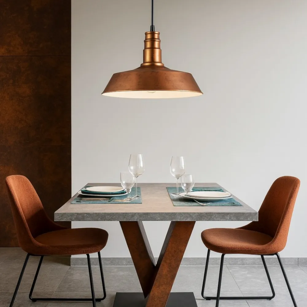 Lampadari Cucina-Selezionato da Mazzolaluce Lampadario per cucina metallo rame h150 cm max