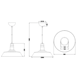 Lampadari Cucina-Selezionato da Mazzolaluce Lampadario per cucina metallo rame h150 cm max