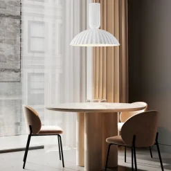 Lampadari Cucina-Selezionato da Mazzolaluce Lampadario per cucina moderna con paralume circolare in gesso