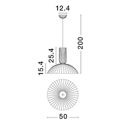 Lampadari Cucina-Selezionato da Mazzolaluce Lampadario per cucina moderna con paralume circolare in gesso