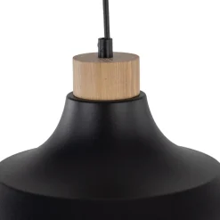 Lampadari Cucina-Selezionato da Mazzolaluce Lampadario per cucina moderna nero a cupola 34 cm
