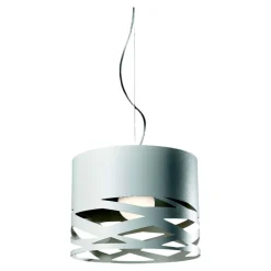 Lampadari Cucina-Selezionato da Mazzolaluce Lampadario per cucina moderna design 32cm metallo bianco