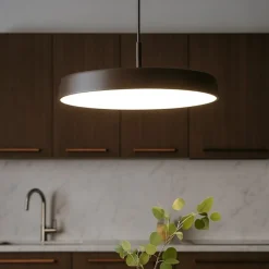Lampadari Cucina-IsyLuce Lampadario per cucina moderna caffe' led 39w 3000k 4000k dimmerabile