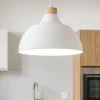 Lampadari Cucina-Selezionato da Mazzolaluce Lampadario per cucina moderna bianco a cupola 34 cm