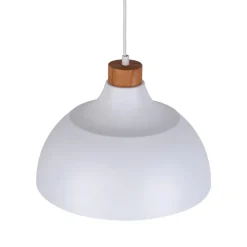 Lampadari Cucina-Selezionato da Mazzolaluce Lampadario per cucina moderna bianco a cupola 34 cm