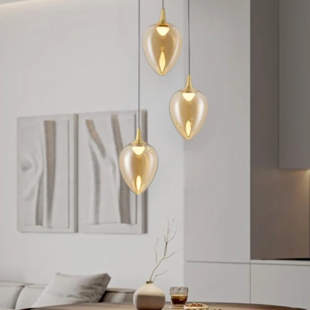 Lampadari Cucina-Selezionato da Mazzolaluce Lampadario per cucina moderna led 3000k a goccia