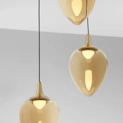 Lampadari Cucina-Selezionato da Mazzolaluce Lampadario per cucina moderna led 3000k a goccia