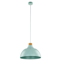 Lampadari Cucina-Selezionato da Mazzolaluce Lampadario per cucina moderna menta a campana 34 cm