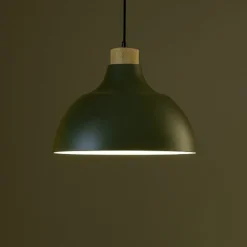 Lampadari Cucina-Selezionato da Mazzolaluce Lampadario per cucina moderna verde a cupola 34 cm