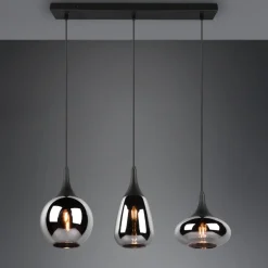 Lampadari Cucina-Selezionato da Mazzolaluce Lampadario per cucina moderna vetro cromato