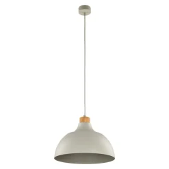 Lampadari Cucina-Selezionato da Mazzolaluce Lampadario per cucina moderna beige a campana 34 cm