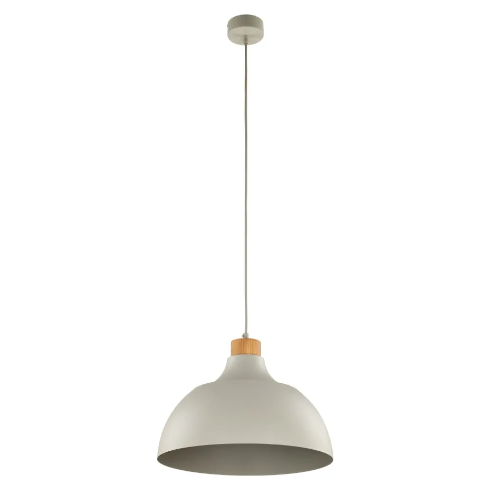 Lampadari Cucina-Selezionato da Mazzolaluce Lampadario per cucina moderna beige a campana 34 cm
