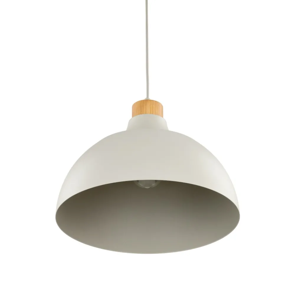 Lampadari Cucina-Selezionato da Mazzolaluce Lampadario per cucina moderna beige a campana 34 cm