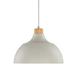Lampadari Cucina-Selezionato da Mazzolaluce Lampadario per cucina moderna beige a campana 34 cm