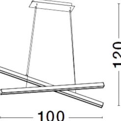 Lampadari Cucina-Selezionato da Mazzolaluce Lampadario per cucina moderna led 3000k bianco design