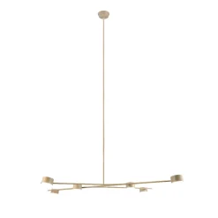 Lampadari Cucina-Selezionato da Mazzolaluce Lampadario per cucina moderna beige luci orientabili