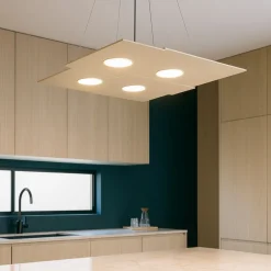 Lampadari Cucina-Top Light Lampadario per cucina moderna sabbia toplight plate