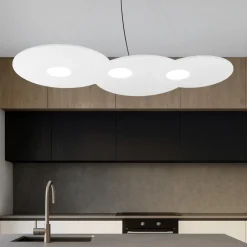 Lampadari Cucina-Top Light Lampadario per cucina moderna toplight cloud grigio