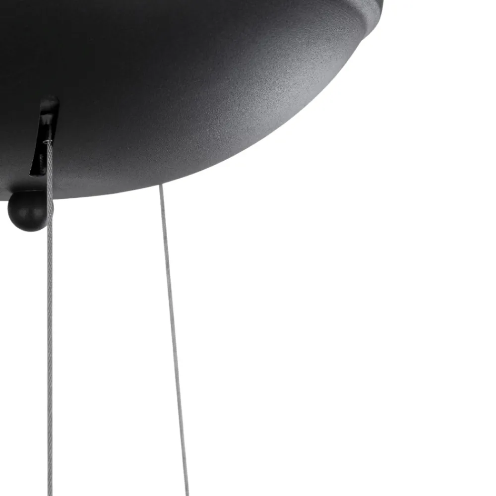 Lampadari Cucina-Selezionato da Mazzolaluce Lampadario per cucina moderna nero led cono rovesciato