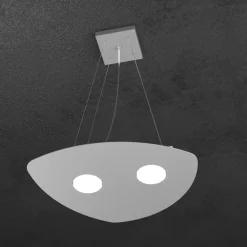 Lampadari Cucina-Top Light Lampadario per cucina moderna grigio toplight shape