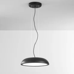 Lampadari Cucina-IsyLuce Lampadario per cucina nera per tavolo led 27w dimmerabile zenal