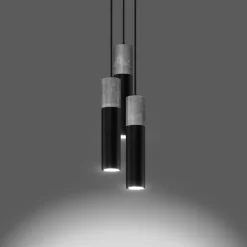 Lampadari Cucina-Selezionato da Mazzolaluce Lampadario per cucina nero cemento