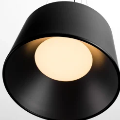 Lampadari Cucina-Selezionato da Mazzolaluce Lampadario per cucina nero cono led 24w 3000k