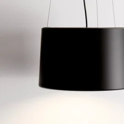 Lampadari Cucina-Selezionato da Mazzolaluce Lampadario per cucina nero cono led 24w 3000k