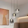 Lampadari Cucina-Selezionato da Mazzolaluce Lampadario per cucina nero led 3000k con 3 vetri design