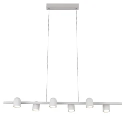 Lampadari Cucina-Selezionato da Mazzolaluce Lampadario per cucina sala da pranzo moderna bianca luci orientabili