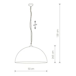 Lampadari Cucina-Selezionato da Mazzolaluce Lampadario per cucina vintage cupola marrone corten