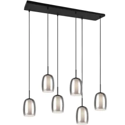 Lampadari Cucina-Selezionato da Mazzolaluce Lampadario per cucine moderne in vetro fume'