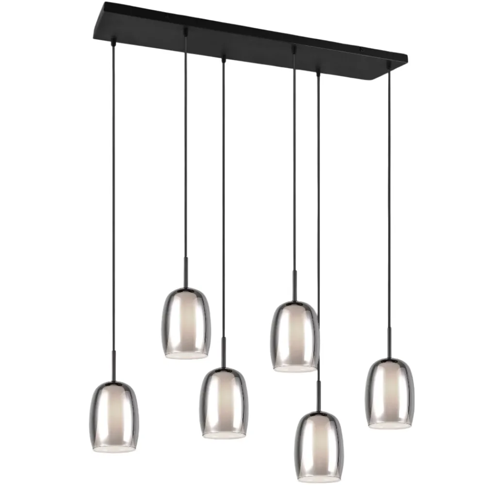 Lampadari Cucina-Selezionato da Mazzolaluce Lampadario per cucine moderne in vetro fume'