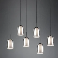 Lampadari Cucina-Selezionato da Mazzolaluce Lampadario per cucine moderne in vetro fume'