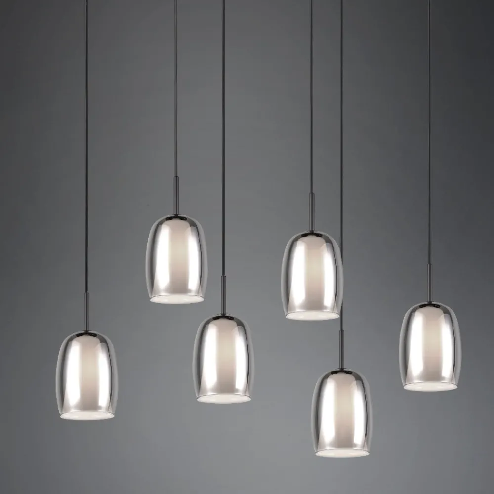 Lampadari Cucina-Selezionato da Mazzolaluce Lampadario per cucine moderne in vetro fume'