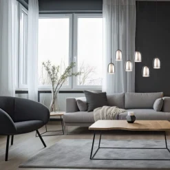Lampadari Cucina-Selezionato da Mazzolaluce Lampadario per cucine moderne in vetro fume'