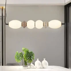 Lampadari Cucina-Selezionato da Mazzolaluce Lampadario per isola cucina moderna led 3000k in vetro ceramica