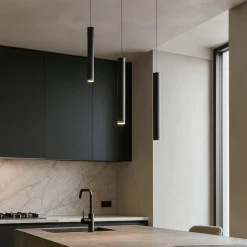 Lampadari Cucina-Top Light Lampadario per isola cucina neri decentrati