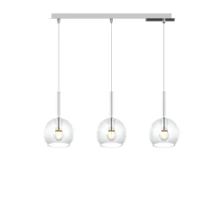 Lampadari Cucina-Top Light Lampadario per isola cucina vetri sfere trasparenti