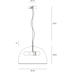 Lampadari Cucina-Miloox Lampadario per penisola mug campana sabbia