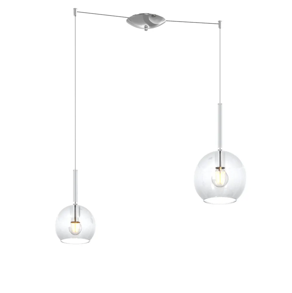 Lampadari Moderni-Top Light Lampadario per sala da pranzo moderna vetri trasparenti