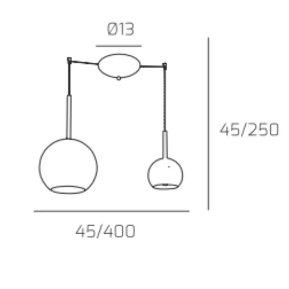 Lampadari Moderni-Top Light Lampadario per sala da pranzo moderna vetri trasparenti