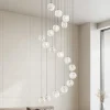 Lampadari Moderni-Selezionato da Mazzolaluce Lampadario per salone moderno pendenti vetri a grappolo