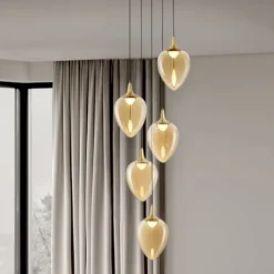 Lampadari Moderni-Selezionato da Mazzolaluce Lampadario per salotto led 3000k moderno 5 luci