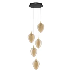 Lampadari Moderni-Selezionato da Mazzolaluce Lampadario per salotto led 3000k moderno 5 luci