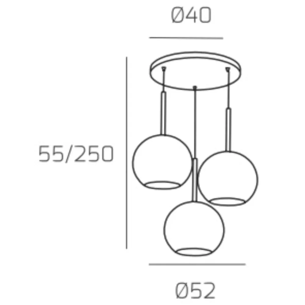 Lampadari Moderni-Top Light Lampadario per salotto vetri oro future
