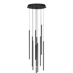 Lampadari Moderni-Selezionato da Mazzolaluce Lampadario per soggiorno a cascata 10 luce led 3000k cilindriche