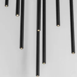 Lampadari Moderni-Selezionato da Mazzolaluce Lampadario per soggiorno a cascata 10 luce led 3000k cilindriche